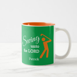 Caneca De Café Em Dois Tons Diversão BALANÇE PARA O SENHOR Golf Personalizável