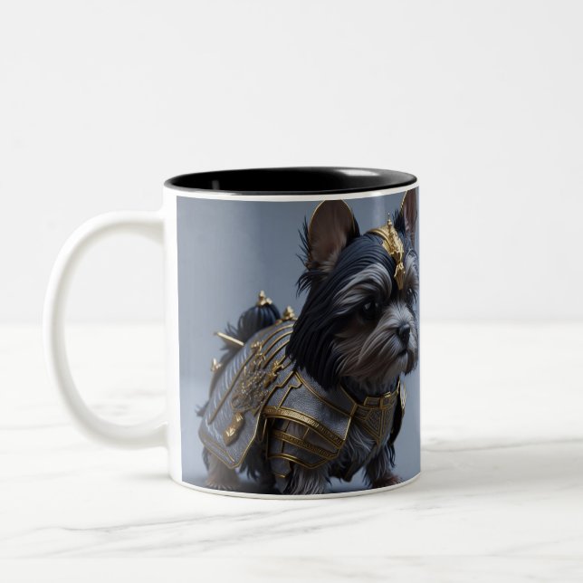 Caneca De Café Em Dois Tons Diversão IA Fantasy Animal Mug (Esquerda)