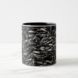 Caneca De Café Em Dois Tons Diversão Legal das sementes de girassol