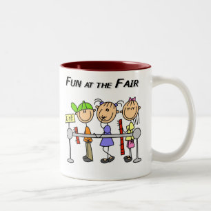 Caneca De Café Em Dois Tons Diversão na Feira
