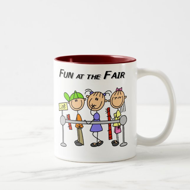 Caneca De Café Em Dois Tons Diversão na Feira (Direita)