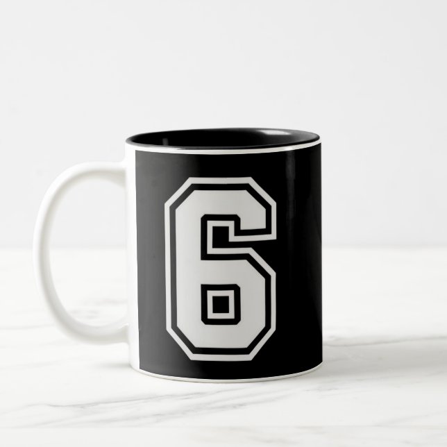 Caneca De Café Em Dois Tons Diversão Seis Sete 6 7 Meme  (Esquerda)