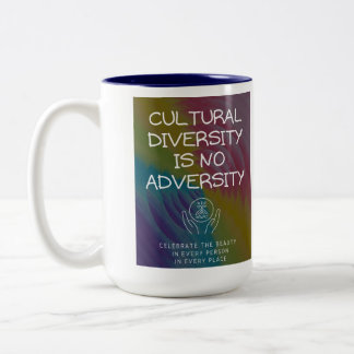 Caneca De Café Em Dois Tons Diversidade Cultural