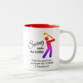 Caneca De Café Em Dois Tons DIVERTIDO ANDAMENTO PARA O SENHOR Golfe Personaliz