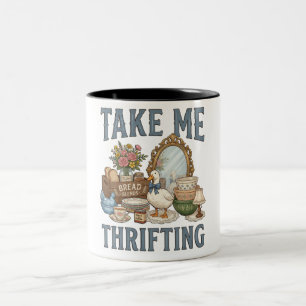 Caneca De Café Em Dois Tons Divertido Leve-me às Brechós