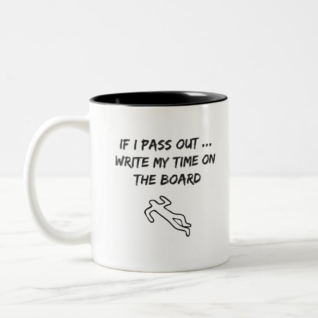 Caneca De Café Em Dois Tons Divertimento Crossfit-Inspirado da novidade (Esquerda)