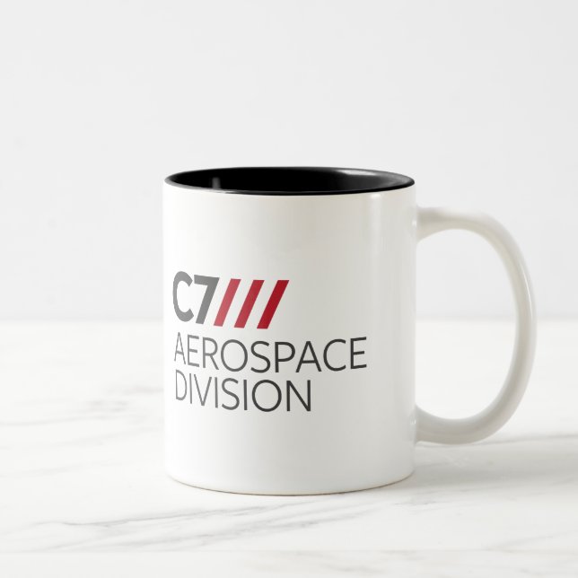 Caneca De Café Em Dois Tons Divisão do espaço aéreo C7 (Direita)