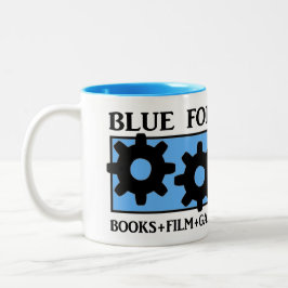 Caneca De Café Em Dois Tons Divisões Blue Forge Mug