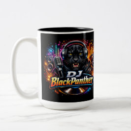 Caneca De Café Em Dois Tons DJ BLACKPANTHER 2 Two-Tone COFFEE MUG
