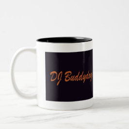 Caneca De Café Em Dois Tons DJ buddydog banner mug