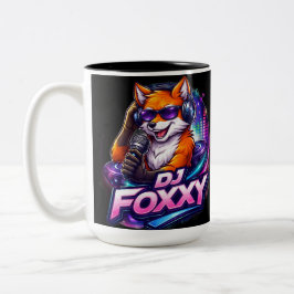 Caneca De Café Em Dois Tons DJ FOXXY 2 Two-Tone COFFEE MUG