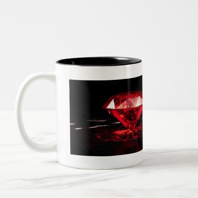 Caneca De Café Em Dois Tons DJ RedDiamond Mug (Esquerda)