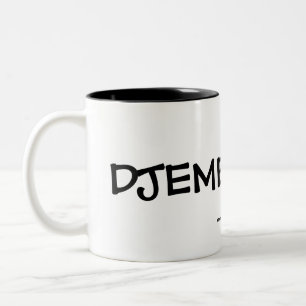 Caneca De Café Em Dois Tons DJEMBE FOLA, www.wulabadrum.com