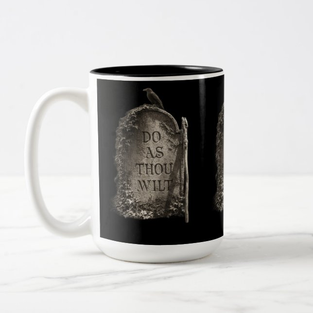 Caneca De Café Em Dois Tons Do As Thou Wilt (Esquerda)