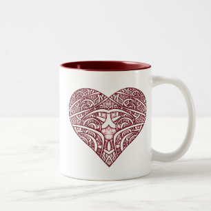 Caneca De Café Em Dois Tons Do "caneca cerâmica meu coração"