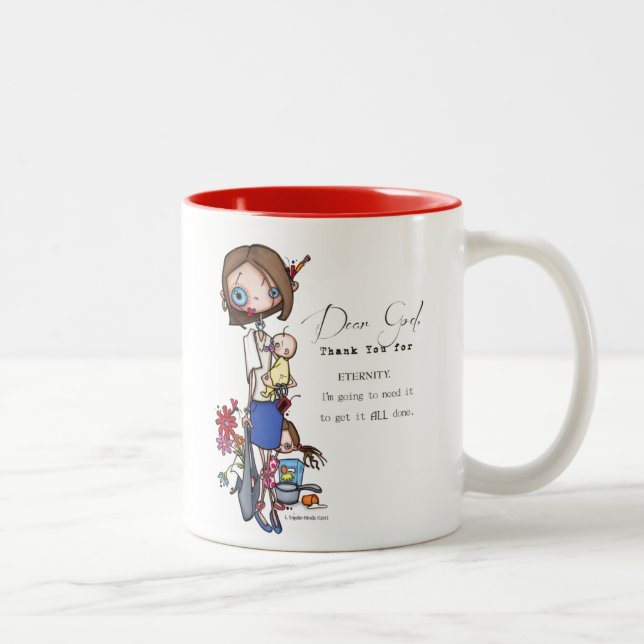 Caneca De Café Em Dois Tons Do "caneca de café caro DEUS" (Direita)