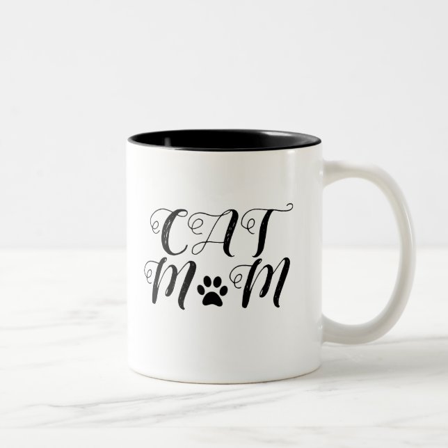 Caneca De Café Em Dois Tons Do "caneca de café da mamã gato" (Direita)