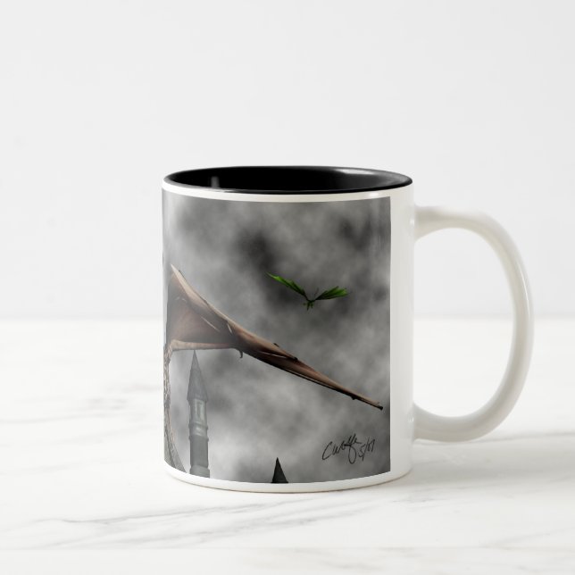 Caneca De Café Em Dois Tons Do "caneca dos guardiães castelo" (Direita)
