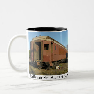 Caneca De Café Em Dois Tons Do "caneca trem! "