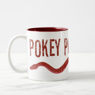 Caneca De Café Em Dois Tons Do "puxão do Pokey Pokey "