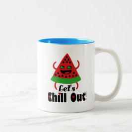Caneca De Café Em Dois Tons ❤️ 🍉 Do Watermelon Dance & Chill 😋