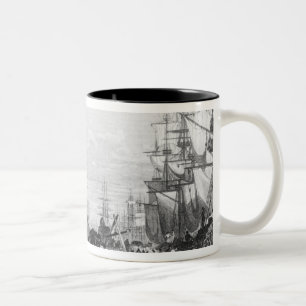 Caneca De Café Em Dois Tons Doca do príncipe, Liverpool