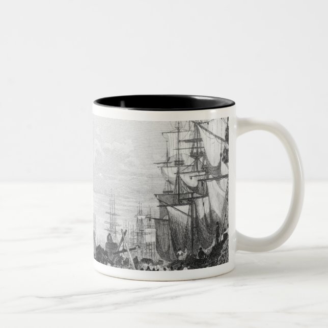 Caneca De Café Em Dois Tons Doca do príncipe, Liverpool (Direita)