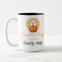 Doce Abóbora Fantasma Café de Outono Assustadorame