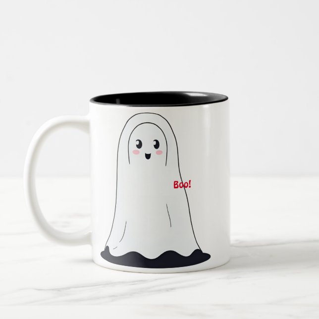 Caneca De Café Em Dois Tons Doce Fantasma (Esquerda)