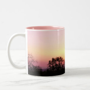 Caneca De Café Em Dois Tons Doce Rosa