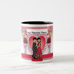 Caneca De Café Em Dois Tons Docentes personalizados, Casal