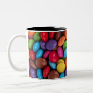 Caneca De Café Em Dois Tons Doces confeitos