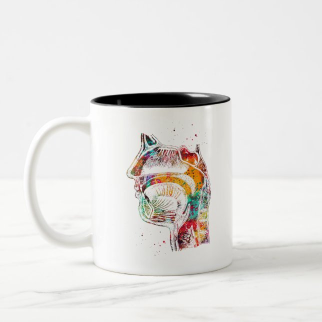 Caneca De Café Em Dois Tons Doenças respiratórias (Esquerda)