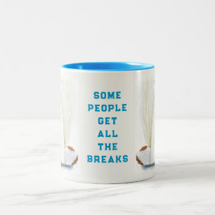 Caneca De Café Em Dois Tons Doente Ortopédico