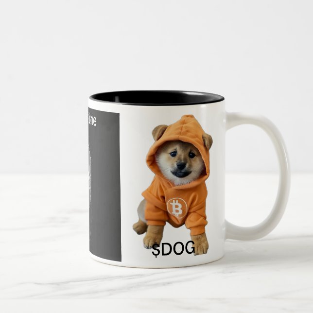 Caneca De Café Em Dois Tons $DOG / Runestone Mug (Direita)