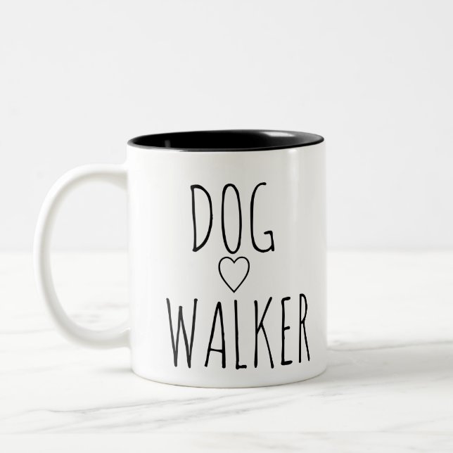 CANECA DE CAFÉ EM DOIS TONS DOG WALKER (Esquerda)
