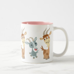 Caneca De Café Em Dois Tons Dois Bons Cartoons Felizes Captura