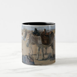 Caneca De Café Em Dois Tons Dois Donkeys (por Israel do Isaac)