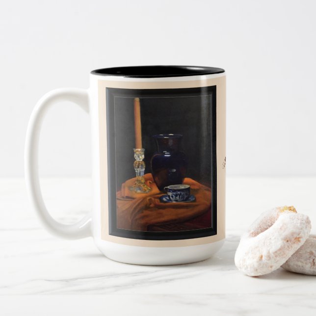 Caneca De Café Em Dois Tons Dois = Mug em tons (Com Donut)