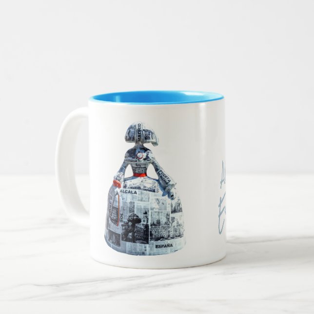 Caneca De Café Em Dois Tons Dois Tone Mug España (Frente Esquerda)