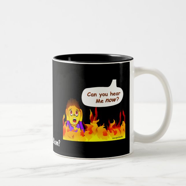 Caneca De Café Em Dois Tons Dois Tons gotGod316.com Mug (Direita)