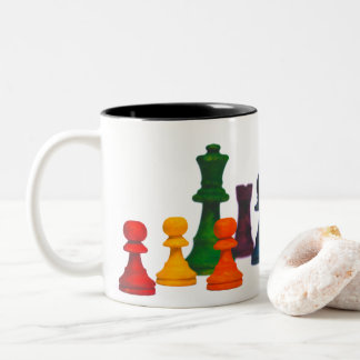 Caneca De Café Em Dois Tons Dois tons Mug Chess