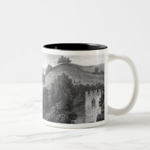 Caneca De Café Em Dois Tons Dois trabalhos do algodão da parte superior,