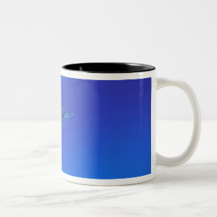 Caneca De Café Em Dois Tons dolfim-malhado do Caribe, Bahamas