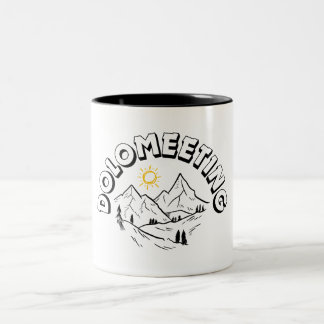 CANECA DE CAFÉ EM DOIS TONS DOLOMEAÇÃO