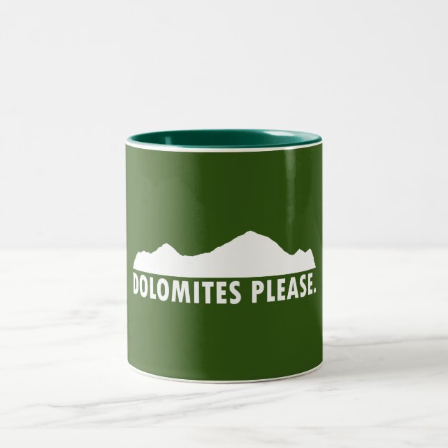 Caneca De Café Em Dois Tons Dolomites, por favor (Centro)