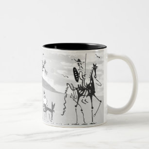 Caneca De Café Em Dois Tons Dom Quixote De Duas Toneladas