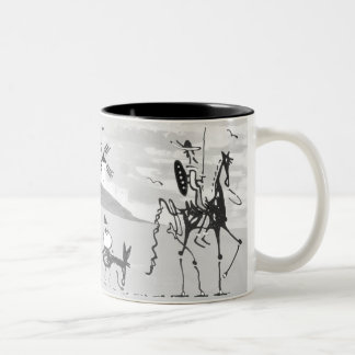 Caneca De Café Em Dois Tons Dom Quixote De Duas Toneladas