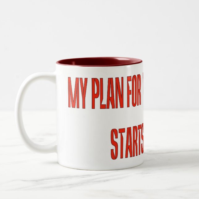 Caneca De Café Em Dois Tons Dominação mundial (Esquerda)