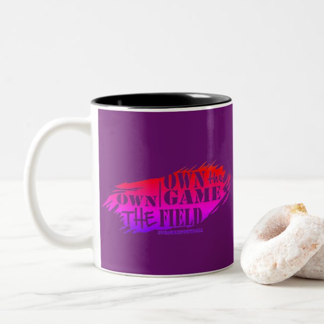 Caneca De Café Em Dois Tons Domine o Jogo (Com Donut)
